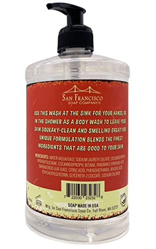 Сапун San Francisco Soap Company с Аромат за мъже Кедър и Бърбън за измиване на ръце и тяло
