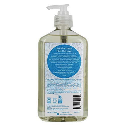 Екологично Чисто Хипоалергичен сапун за ръце ECOS Без мирис и прозрачно - 17 течни унции.