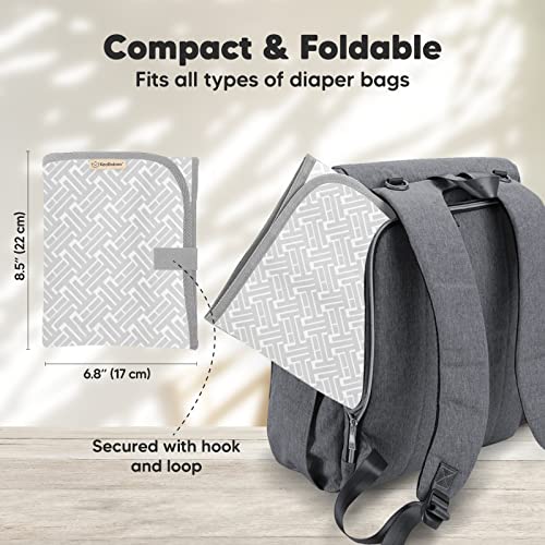 Лаптоп раница за смяна на пелени KeaBabies и чанта за памперси - Водоустойчив Сгъваем Детски подложка за свободни Водоустойчиви