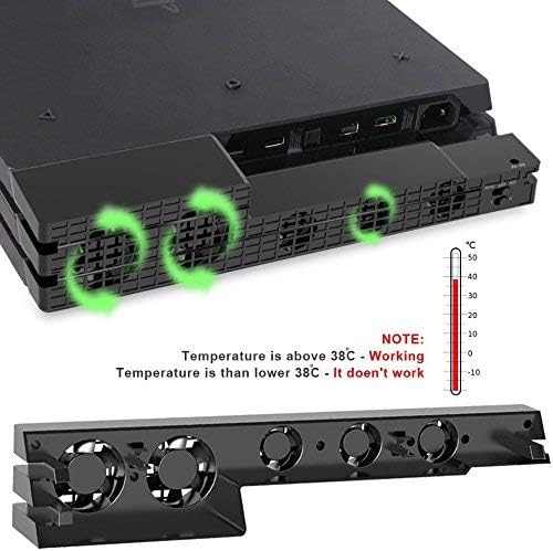Tobo - (TP4-831) Вентилатор за охлаждане на PS4 Pro, USB Външен 5-Вентиляторный вентилатор за охлаждане Super Turbo с USB-кабел за игралната конзола Playstation 4 Pro (само в Pro).