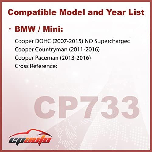 EPAuto CP733 (CF10733) Подмяна на салонного на въздушния филтър BMW/Mini Premium с активен въглен