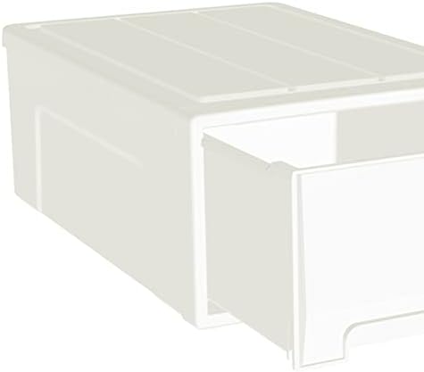 Компактен чекмеджето за съхранение на Cetomo обем 30 л *3, Пластмасов Органайзер с бели врати за почистване под