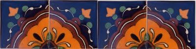 Вносни изделия, 2x236 бр, мексикански плочки с цвете Конча, Талавера