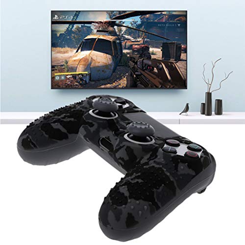 Захватный Камуфляжный Силиконов калъф за контролера, защитен Калъф за кожа с капак за джойстик от 2 теми, идеални за контролер на Sony PlayStation 4 PS4