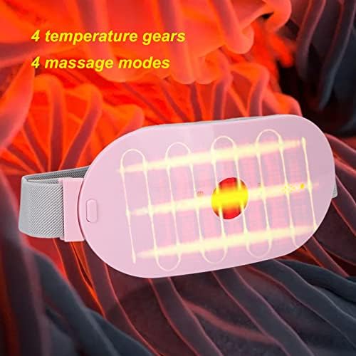 Електрически Колан на кръста, Менструални колан, Колан за Вибрационни масаж на кръста, 4 Температурни механизъм, Бързо Нагревающийся Менструалния мат С нагревател,