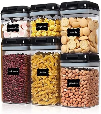 SDGH Запечатан контейнер за съхранение на хранителни продукти 6 бр. компл. контейнер за хранителни продукти, Съдове за многозерновая запечатани банка за съхранение
