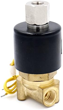 Електрически Електромагнитен Клапан Woljay 1/4 DC 24V Вода, Въздух, Газ, БЕЗ (Нормално Отворен) на Взаимозаменяеми Месинг Клапан