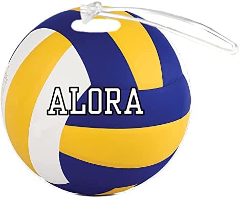Волейболно Архипелаг Потребителски Етикет за багаж чанта от 4-инчов пластмаса, подсилена С добавянето на всички номера или името на Всеки отбор