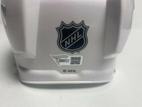 Халева Джоунс подписа Хокей Мини-Каска Blackhawks Fanatics B093692 - Каски и маски НХЛ с автограф