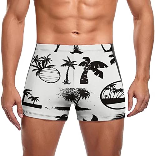 NQyIOS Големи и Високи Мъжки Бански, бързо съхнещи Плажни, Спортни къси Панталони, Летни Модни Бански костюми В Хавайски