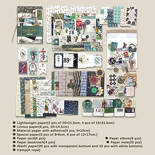 Комплект аксесоари за винтажного албум за изрезки Choichoi's Дизайнерска хартия от различни Материали Модерен Картон За Scrapbooking