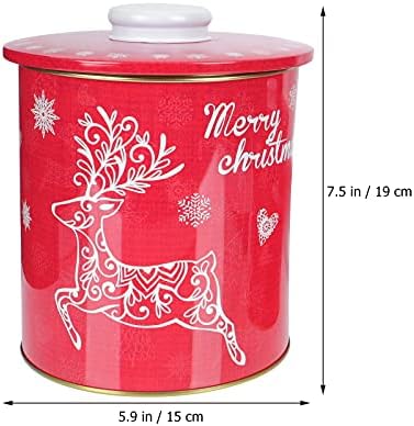 DOITOOL 2 бр. Коледни Кутии За Съхранение на Битови Контейнери За Бонбони и Люспи Коледни Опаковъчни Кутии