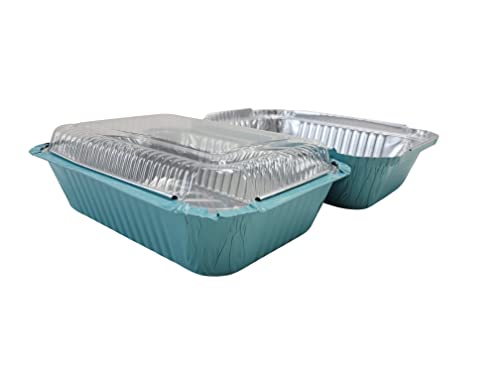 Цвят на посуда KitchenDance обем 23 унции, с размер 7 x 5 инча, за изнасяне на / за съхранение на продукти с пластмасов капак #7650 (синя, 1000)