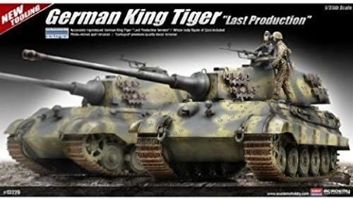 Academy German King Tiger Последната Изпращане На Сериен Модел На Военен Наземно Превозно Средство Строителен Комплект