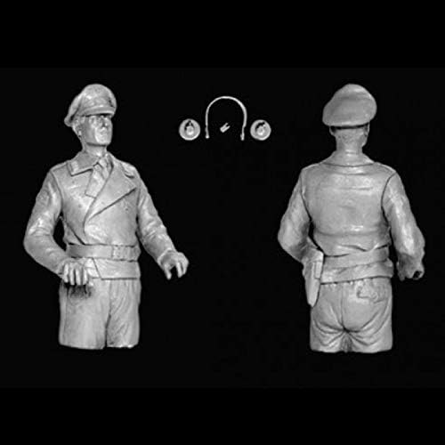 Splind 1/16 Войници От смола На екипажа на Танк на Втората световна война Войници от Двама Души Бял Модел Комплект (с основата)/G37129