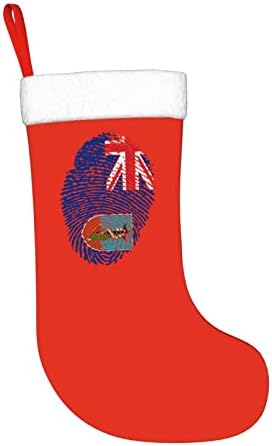 Сладък Варфарин Монсерат-Коледни Чорапи с Пръстови отпечатъци, ДНК, Коледна Украса, Класически 18-Инчов Окачен