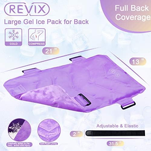 Пакет с лед REVIX за облекчаване на болки в долната част на гърба и Гелевый студен компрес за цялата гърба