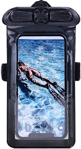 Калъф за телефон Vaxson Черно, Съвместим с водоустойчив калъф BLU Bold N2 Dry Bag [Без защитно фолио за екрана]