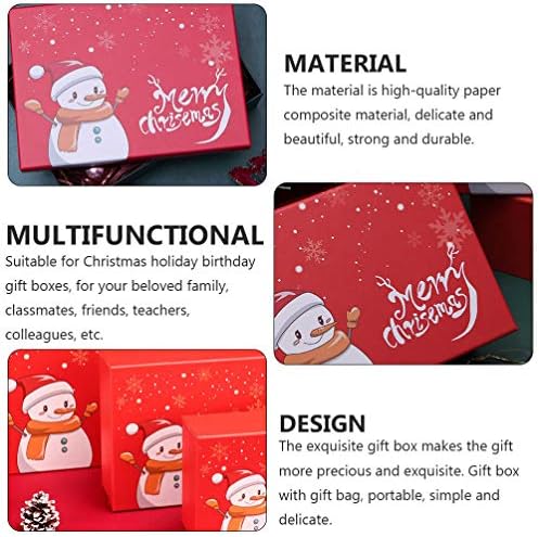 Чанти Cabilock, Коледни Хартиени Торбички за Пазаруване с дръжка, Коледни Торбички за Предложения, Чанти за Бонбони, Подаръци