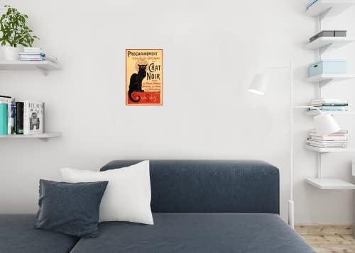 Le Chat Noir на Черна Котка, Реколта Реклама Реколта Илюстрация на Арт-Деко Реколта френска Стена В стил ар нуво