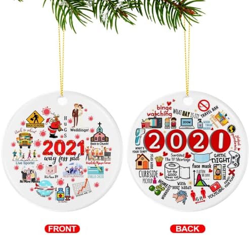 2021 Набор от Украшения за Елхи, Оформяне на Декорации за Коледната Елха, Външни Коледни Украси за помещения, в Коледен Подарък