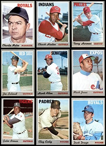 1970 Topps Бейзболен Стартов комплект от 100 картички/Лот (Бейзболен набиране) VG/EX+