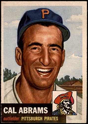 1953 Topps # 98 Кал Ейбрамс Питсбърг Пайрэтс (Бейзболна картичка) EX/MT Пирати