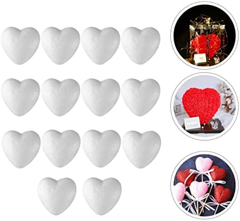 Ярдве Форма на Венец Форма на Венец във формата На Сърце Занаят Полистирен Топки 14шт Пенопластовое Сърцето Бели Топки полистирен