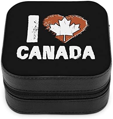 Аз Обичам Канада, Канада Ден, Дамски Премиальная Пътна Малък Ковчег За Бижута, Колие, Пръстен, Органайзер За Съхранение,
