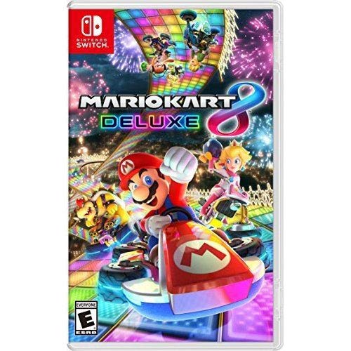 Конзолата на Nintendo Switch Сив цвят Joy Con + Mario Kart 8 Deluxe, Super Mario Party + Допълнителен комплект