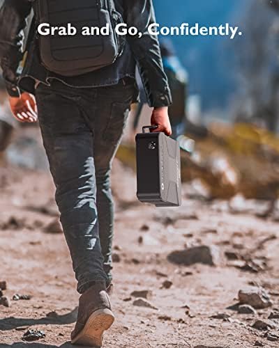 AINIRO Биометрични Оръжеен сейф за пистолети с Огнеупорни чанта за съхранение в домашни условия, Нощни Тумбочках