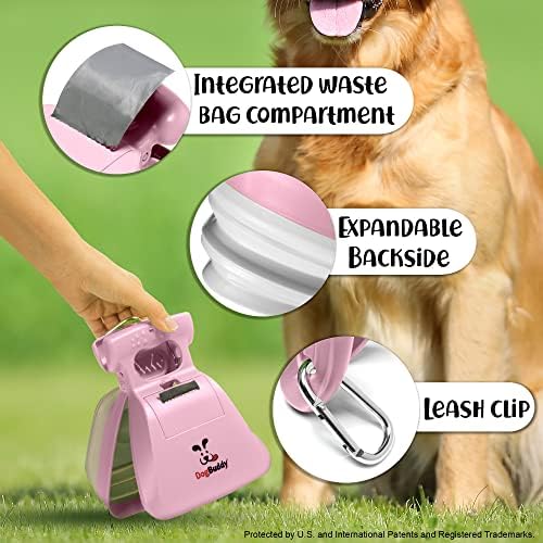 Лъжичка за какашек DogBuddy, Преносим Лъжичка за какашек за кучета, Хигиенни Събиране на кучешки отпадъци, Пречистване