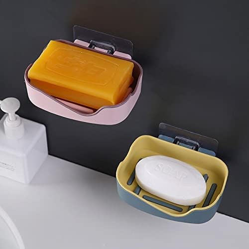 Сапун ястия TUSCR Монтиране на водосточни държач за сапун без бормашини за Домашна Баня, Кухня, баня, сапун