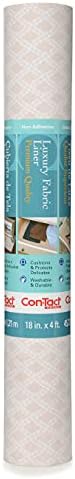 Предпазна подложка за чекмеджета и рафтове от Луксозни тъкани марка Cont-Tact с Антиадгезивным покритие, Пижамная Ивица Кафяв