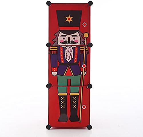 Anncus Комбиниран Шкаф за дрехи за Деца от Мультяшного Пластмасов лист В Събирането на Сгъваем Гардероб За Детска Стая, Органайзер