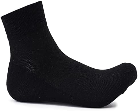 6 чифта мъжки черни чорапи за екипажа на тънък стил дишаща