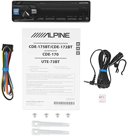 Автомобилен приемник ALPINE UTE-73BT Advanced Digital Media Bluetooth с поддръжка на AUX/USB + дистанционно управление