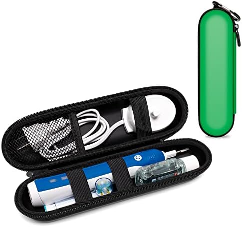 Калъф за електрическа четка за зъби Nincha EVA - Здрав калъф за пътуване в твърда обвивка с мрежесто джоб - Подходящ за