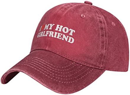 Сърце Аз Обичам моята Гореща Приятелка бейзболна шапка, Мъжки Шапки Солнцезащитная шапка за Жени Ковбойская шапка