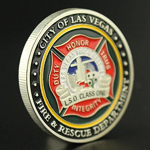 Пожаро-спасителен министерството на град Лас Вегас, Сащ са подбрани Монети Със Сребърно покритие, Сувенир, Подарък,