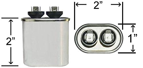 Овална кондензатор ClimaTek - подходящ за Trane CPT632 CPT0632 | 10 icf MFD 370/440 Волта променлив ток