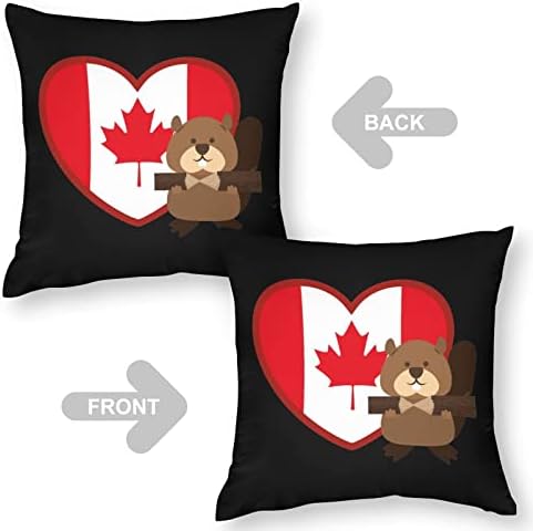Канадското Сърцето, Калъфки за възглавници с участието на Groundhog, с Цип, Квадратна Калъфка за възглавница, Възглавници