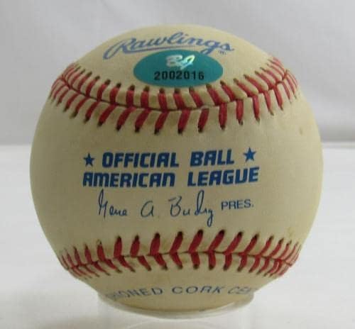 Рик Ханикатт Подписа Автограф Rawlings Baseball B122 - Бейзболни Топки С Автографи