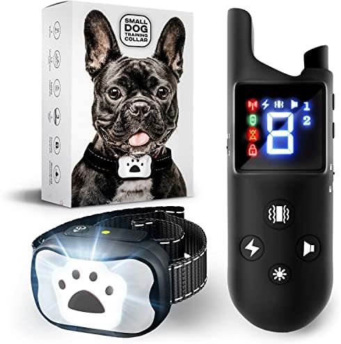 Нашийник за дресура на кучета малки размери с дистанционно управление за малки кучета с led подсветка - идеален