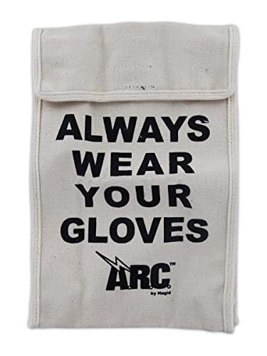 Чанта за ръкавици MAGID A. R. C. от памук кепър лента през за Гумени Изолиращи електрически ръкавици, Бежово, 1 брой (опаковка