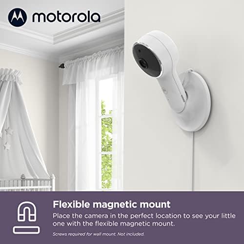 Motorola Baby Monitor VM65X - 5 WiFi Видеоняня с камера и гъвкава стена за яслите, HD 1080p - се Свързва с приложението