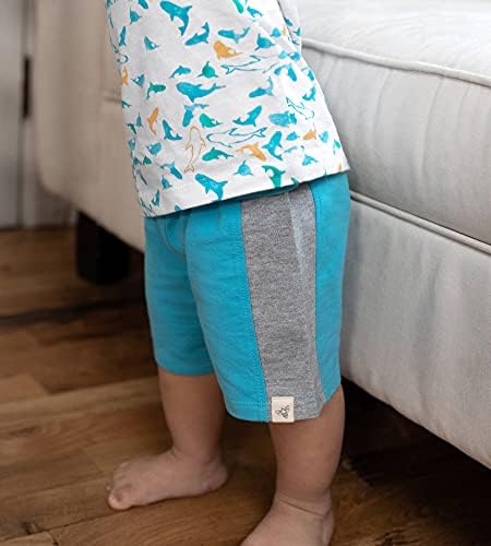 Комплект ризи и панталони на бърт Bees Бебе за малки момчета, Набор в горната и Долната дрехи от органичен