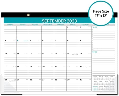 Настолен календар 2023-2024 - 18 Месечен Настолен / Стенен календар, юли 2023 - декември 2024, 12 X 17, Настолен календар