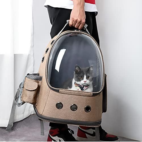 Сгъваема Раница-Переноска за котки с Прозрачна космическа капсула, Прозрачен Куфар, за котки, Преносим Пътна Чанта-переноска