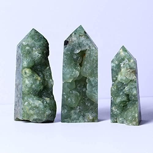 Кристален жезъл DAREV, Естествен Кристален камък, Многостранно Кварцевое украса 1БР Кула от естествен Кристал